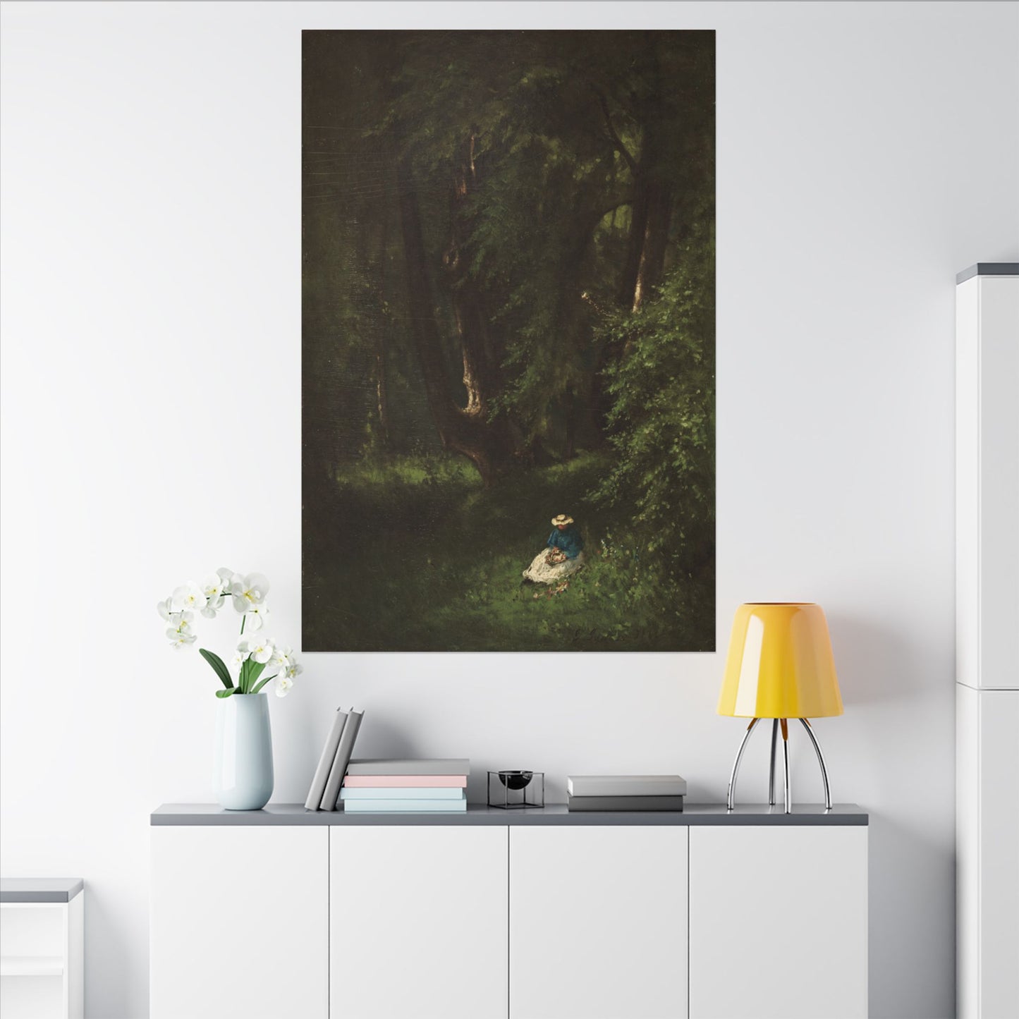In the Woods (1866) by George Inness – Museum-Quality Stretched Canvas Wall Art Timeless American Landscape