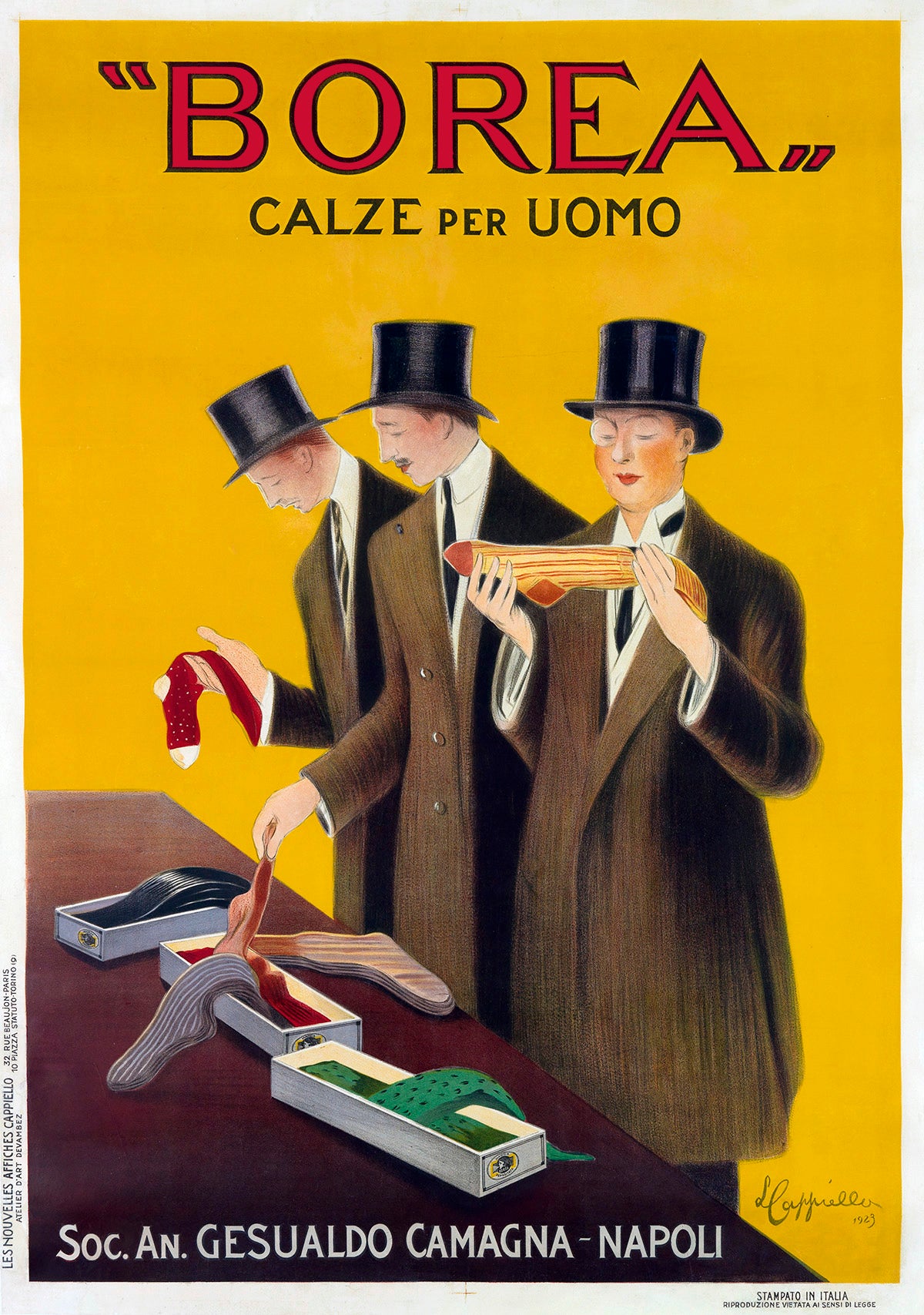 A Vintage Poster Reproduction for the Gentleman Who Understands That Socks Make the Man