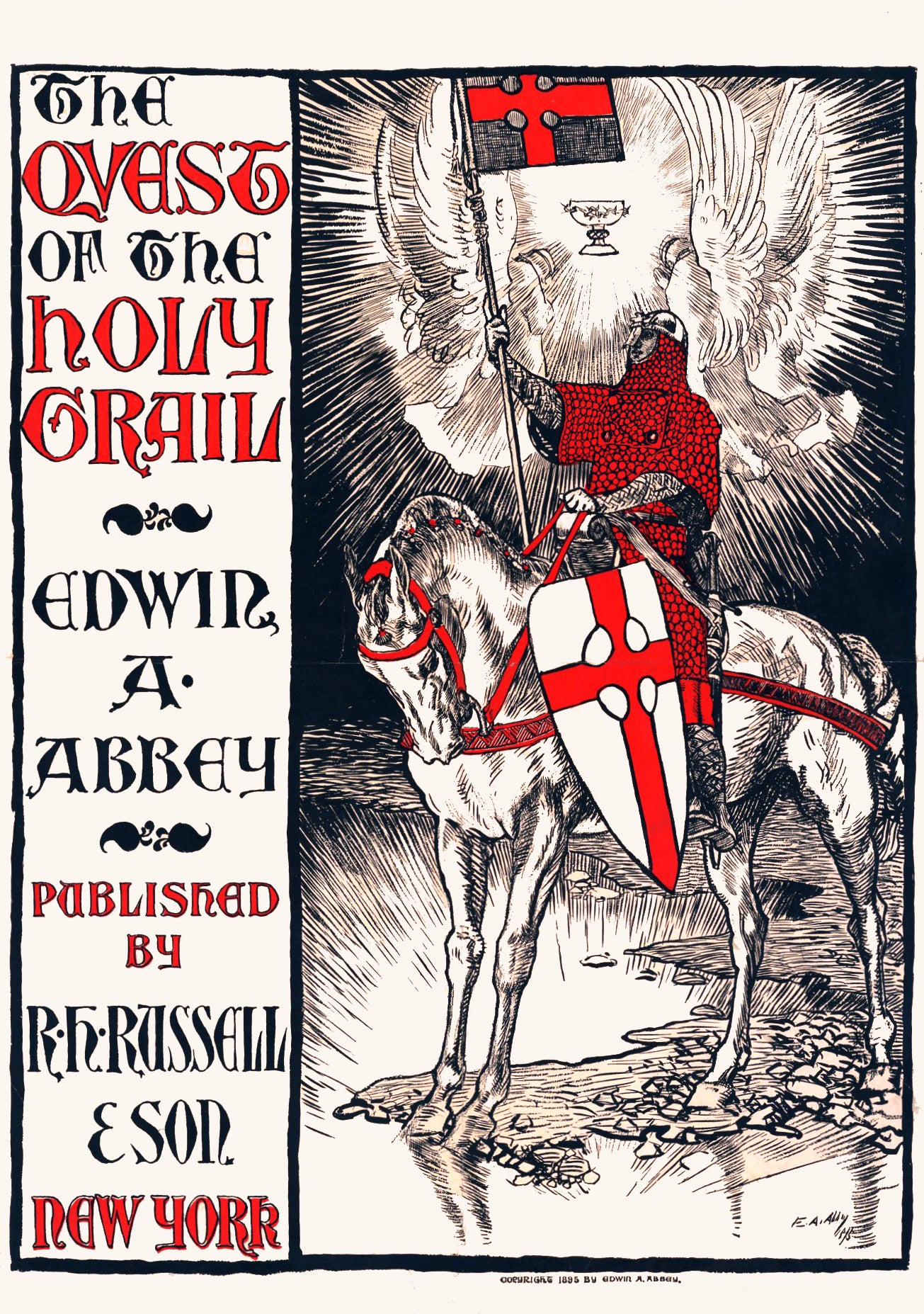 Edwin Austin Abbey Holy Light & Chivalry: A Tale Told in Ink RE577211