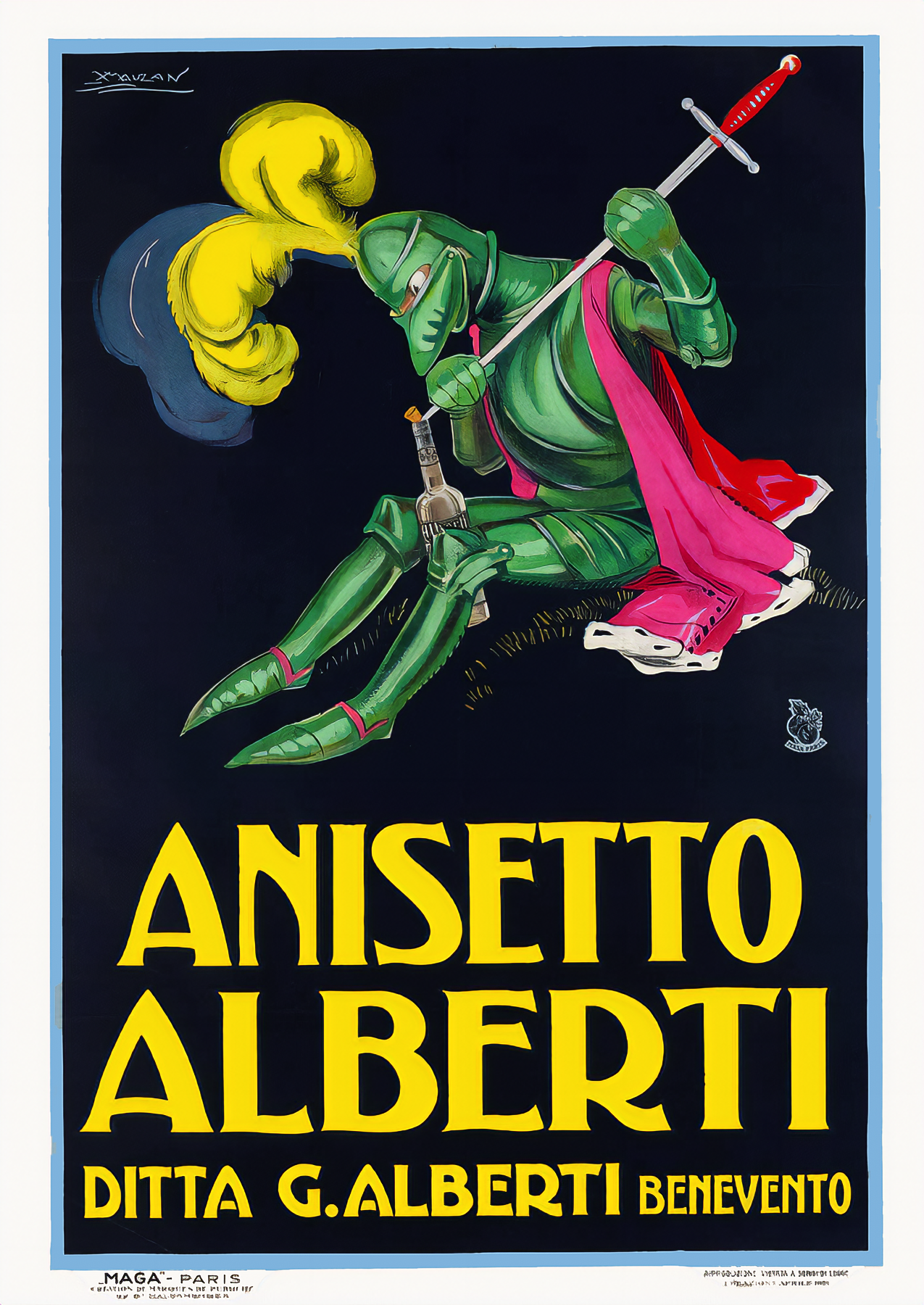 Anisetto Alberti Leonetto Cappiello’s Green Knight of Benevento, 1906 RE708101