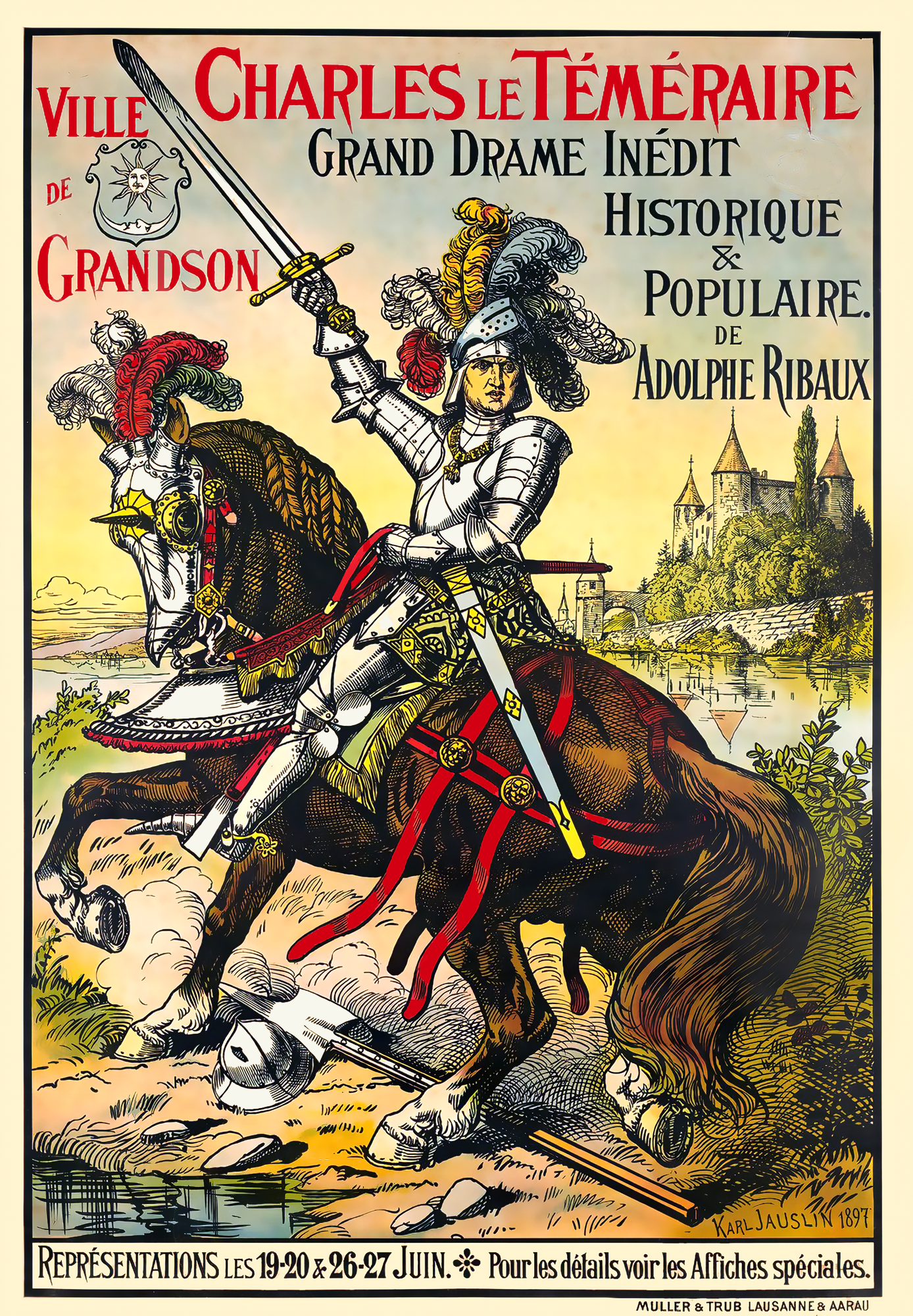 “Charles le Téméraire” – Theatrical Poster, 1897 RE065446