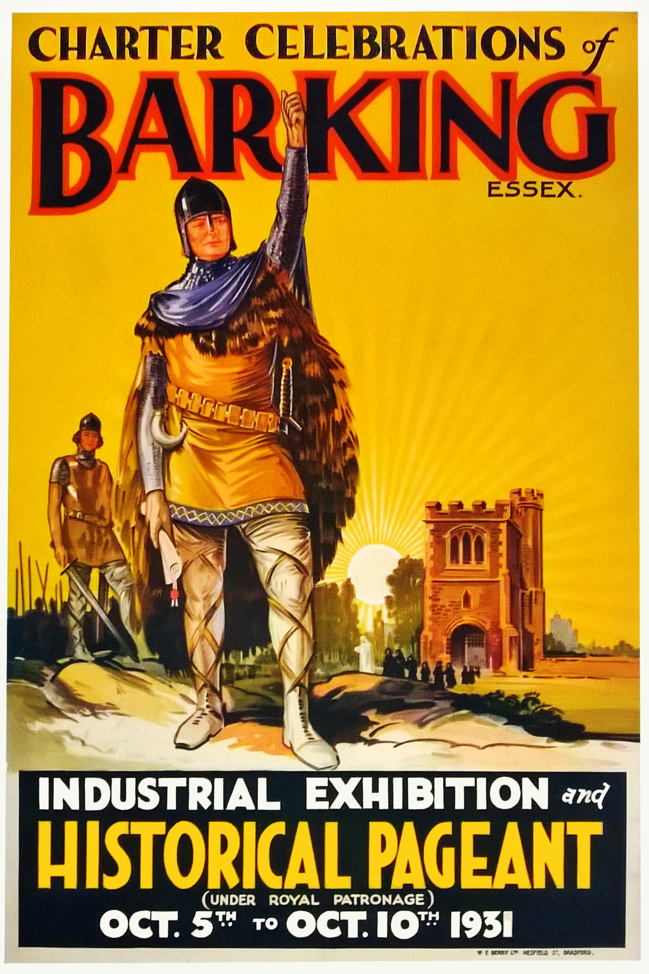 Barking Rises: A Poster of Pageantry & Patriotism RE009419