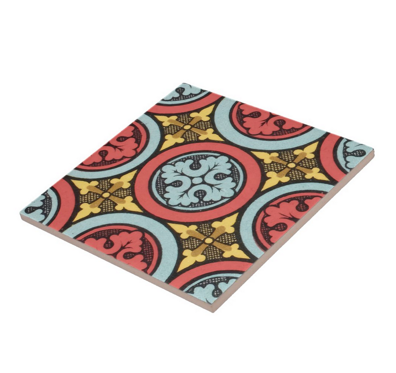 Gorgeous Middle Ages Decorative Ceramic Tile