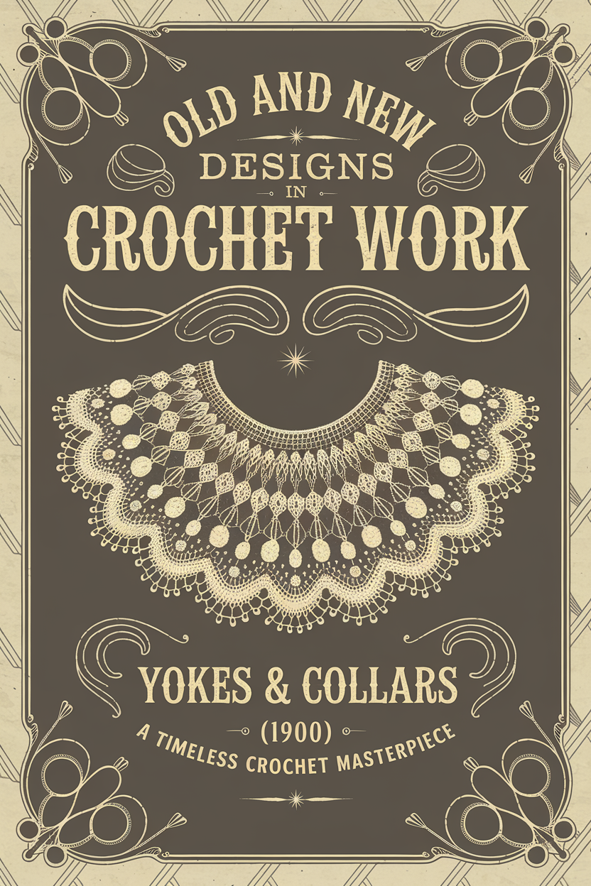 Old and New Designs in Crochet Work: Yokes & Collars (1900) – A Timeless Crochet Masterpiece