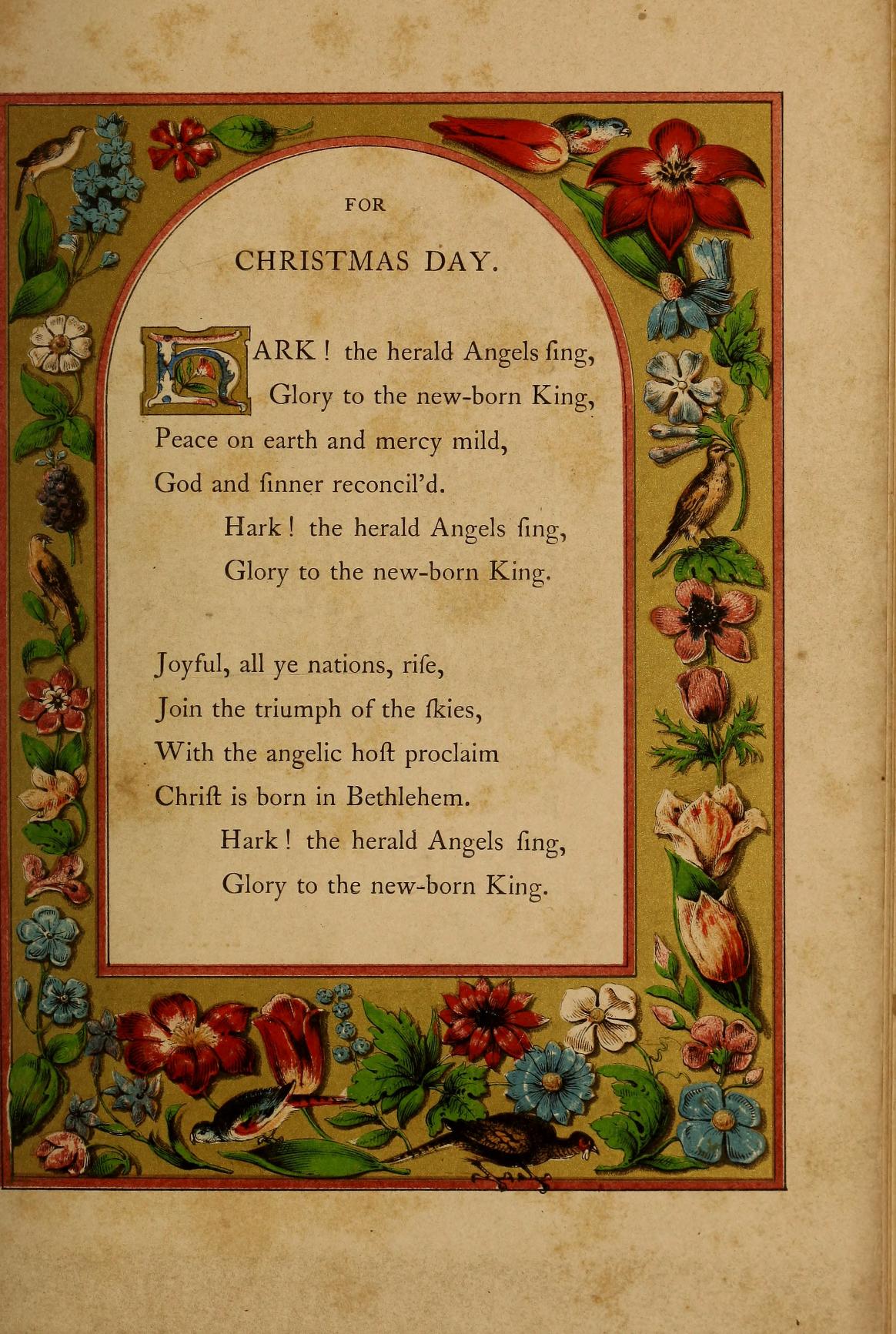 A Book of Christmas Carols, Illuminated from Ancient Manuscripts in the British Museum