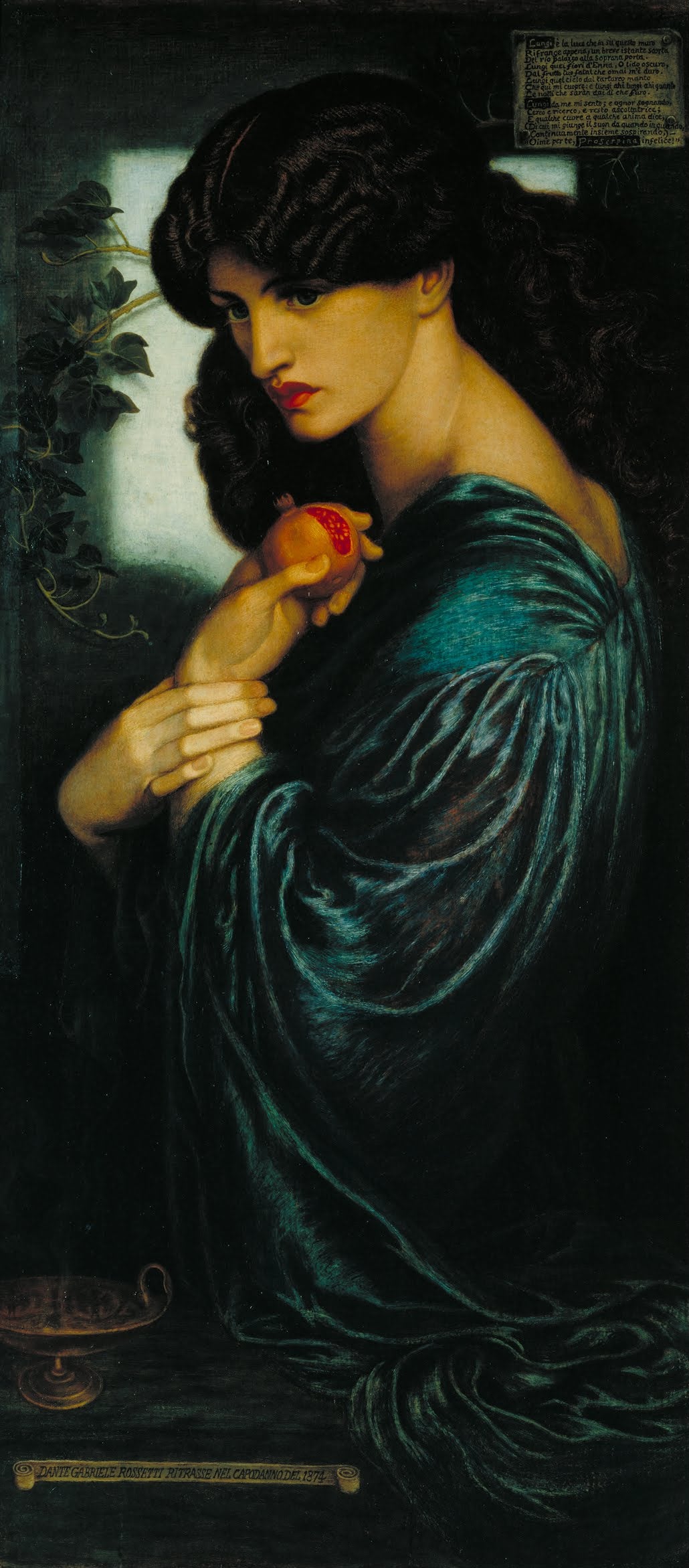 Proserpine, Dante Gabriel Rossetti, 1874