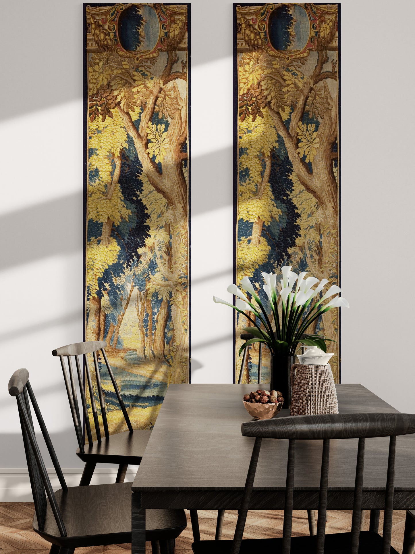 Megnificent Rectangle Vertical Verdure Tapestry & Fabric Print Options RE935795