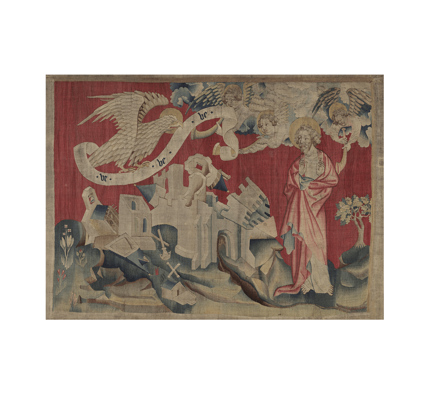 The Saint’s Revelation: Divine Prophecy Amidst Ruin RE440723