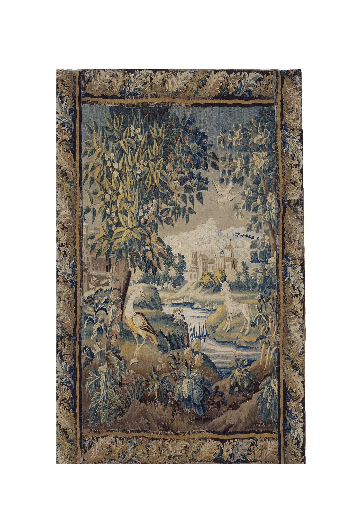 Tranquil Harmony: A Verdure Tapestry of Unicorn Elegance RE037369