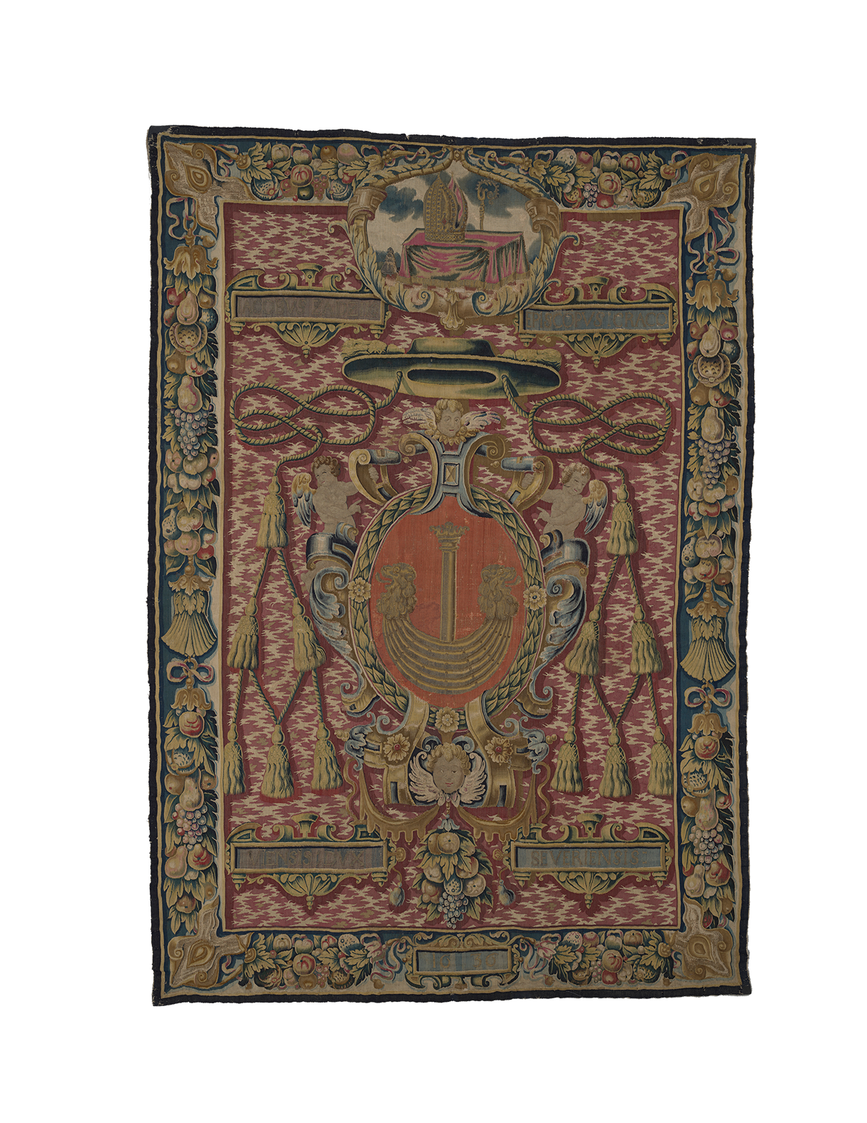 Elevate Your Space with a Regal French Heraldic Tapestry: A Timeless Symbol of Nobility RE710844