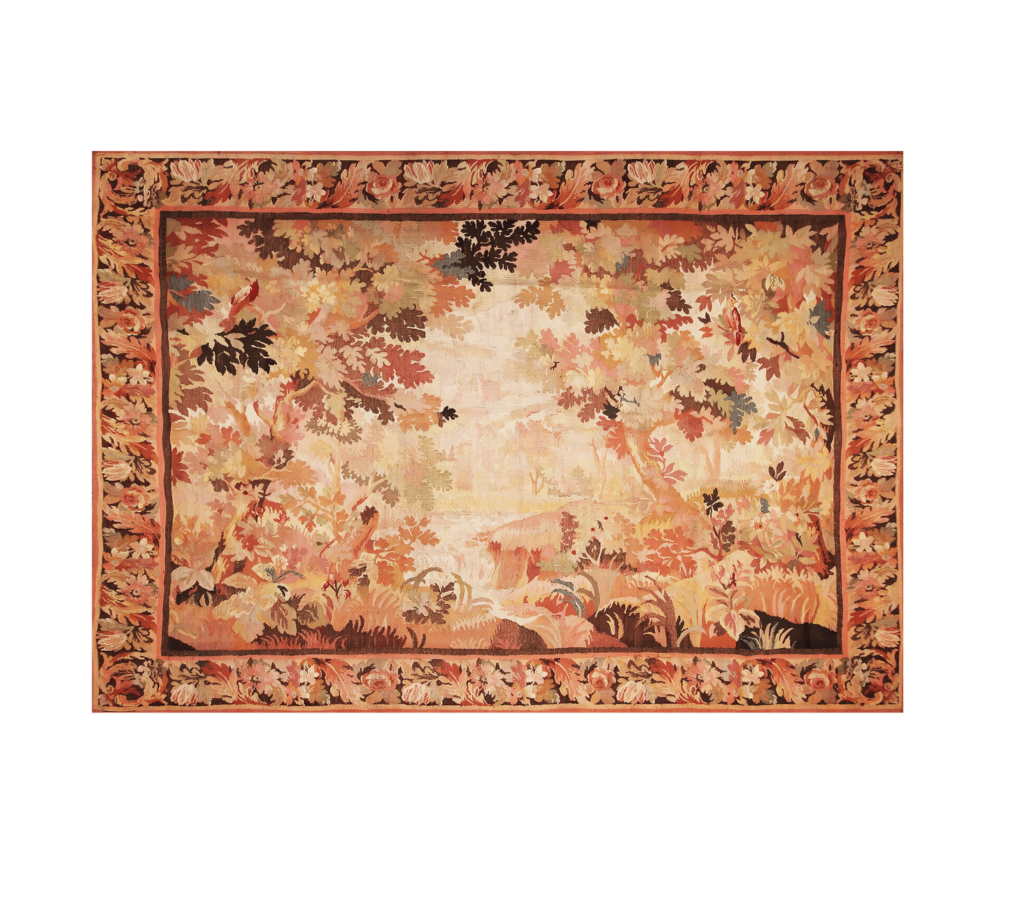 Warm and Cozy Autumn October Foliage Tapestry Reproduction RE971342