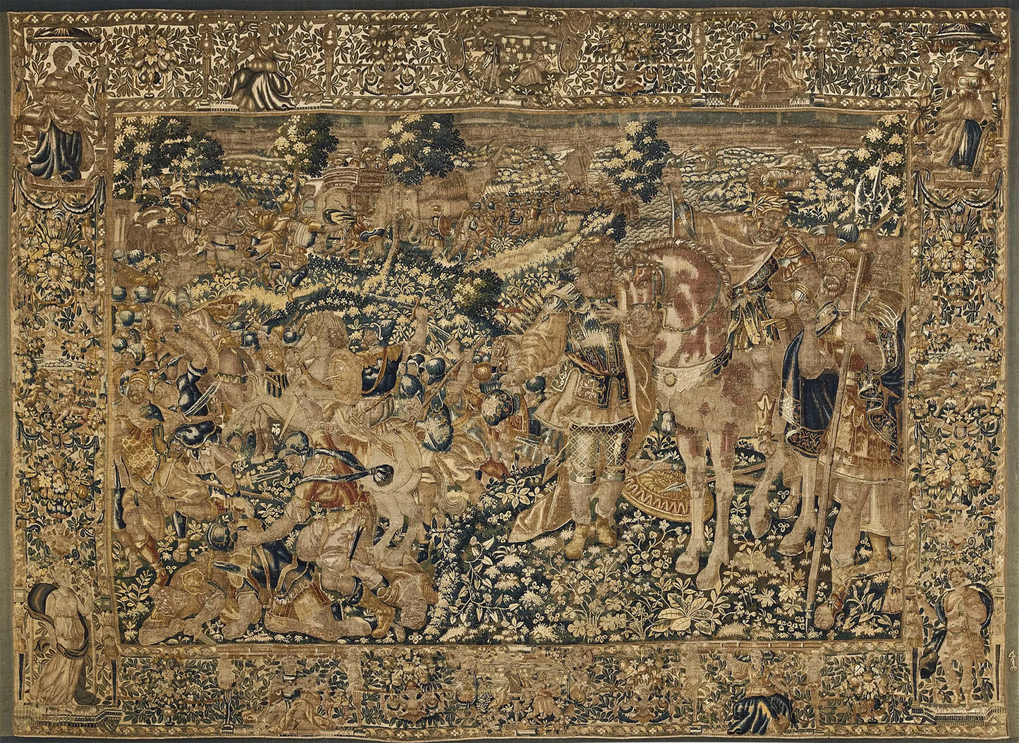 The Cavalcade of Conquest: A Renaissance Tapestry of Power, Pageantry, and Martial Grandeur RE775319