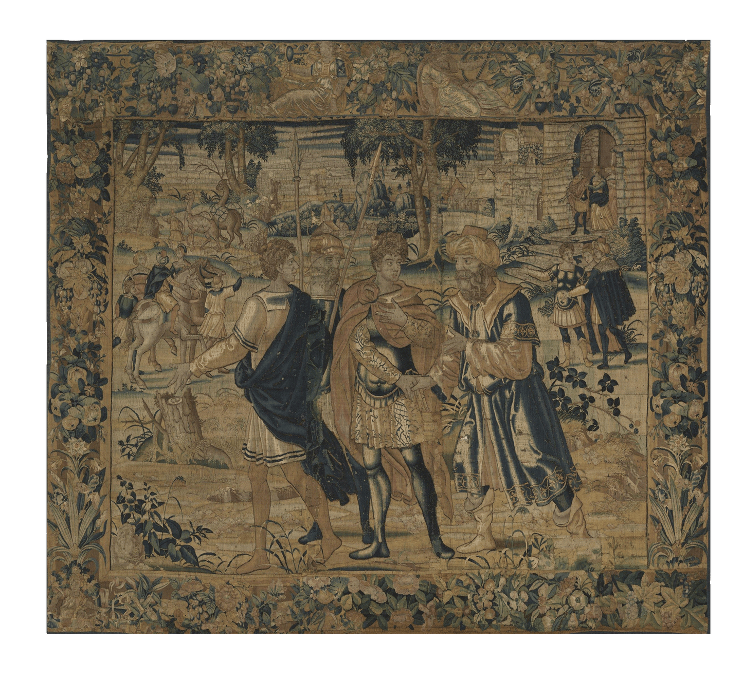 The Diplomatic Encounter: A Flemish Tapestry of Negotiation and Power RE996630