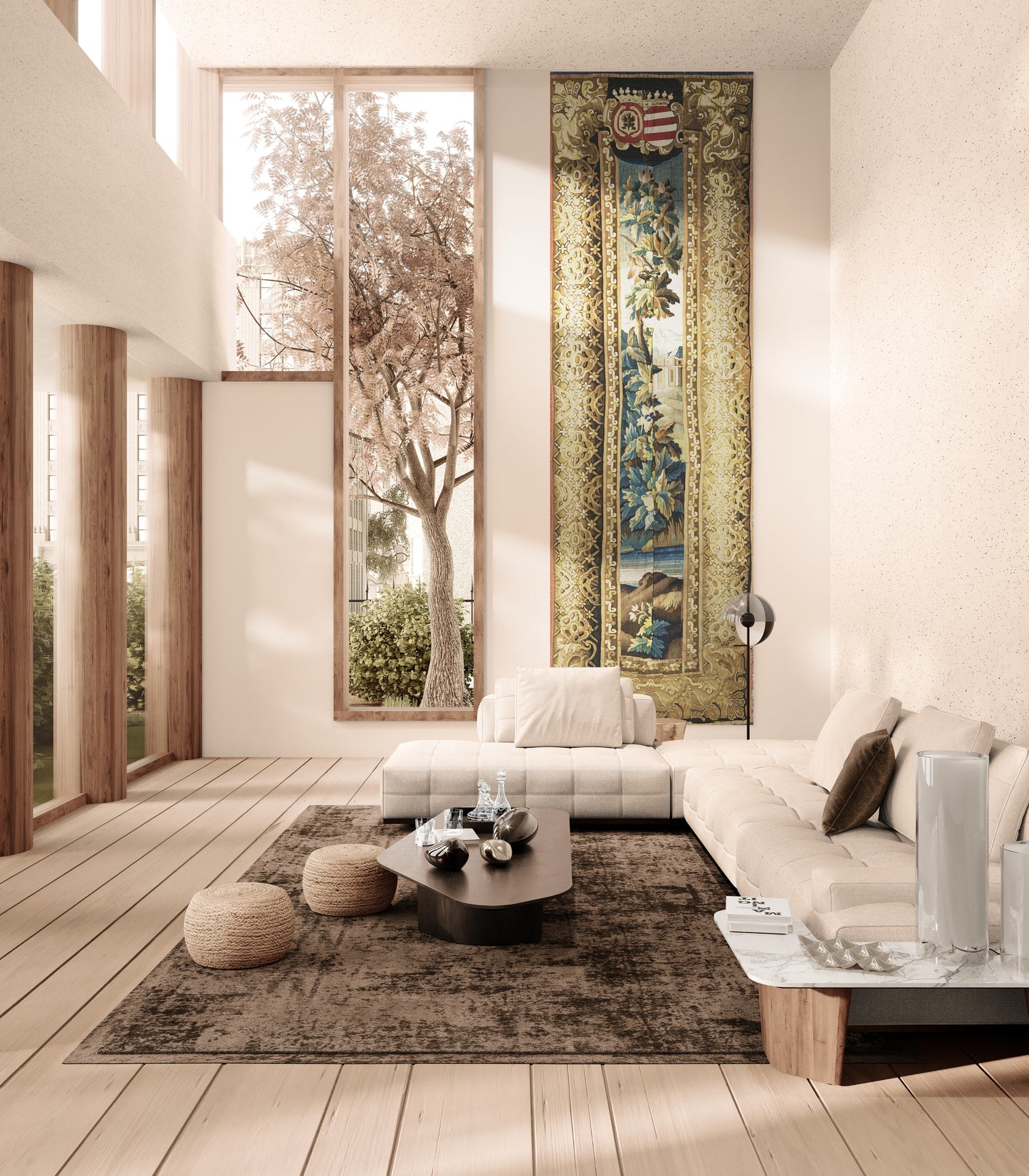 Heraldic Verdure with Royal Arms RE913293