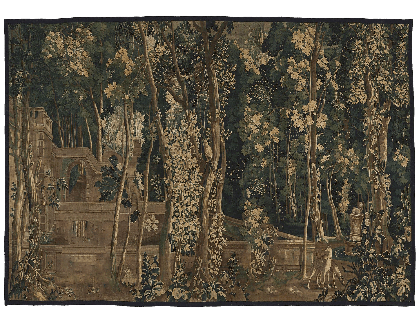 Stunning 1799 Quintessential Backdrop French Verdure for the Hipstorical Bedroom RE189113