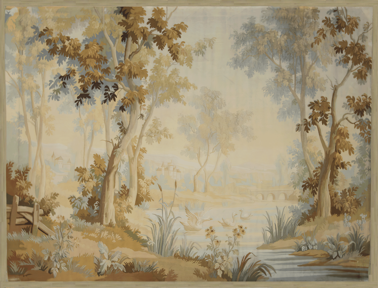 Minimalistic Natural Faded Pastel Earthy Verdure Relaxing Soothing and Elegant Wall Hanging Tapestry Fabric Print and Woven Option RE639832