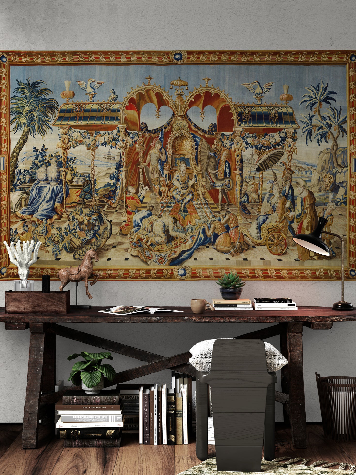 The Hearing of the Chinese Emperor – A Tapestry of Imperial Majesty RE597818