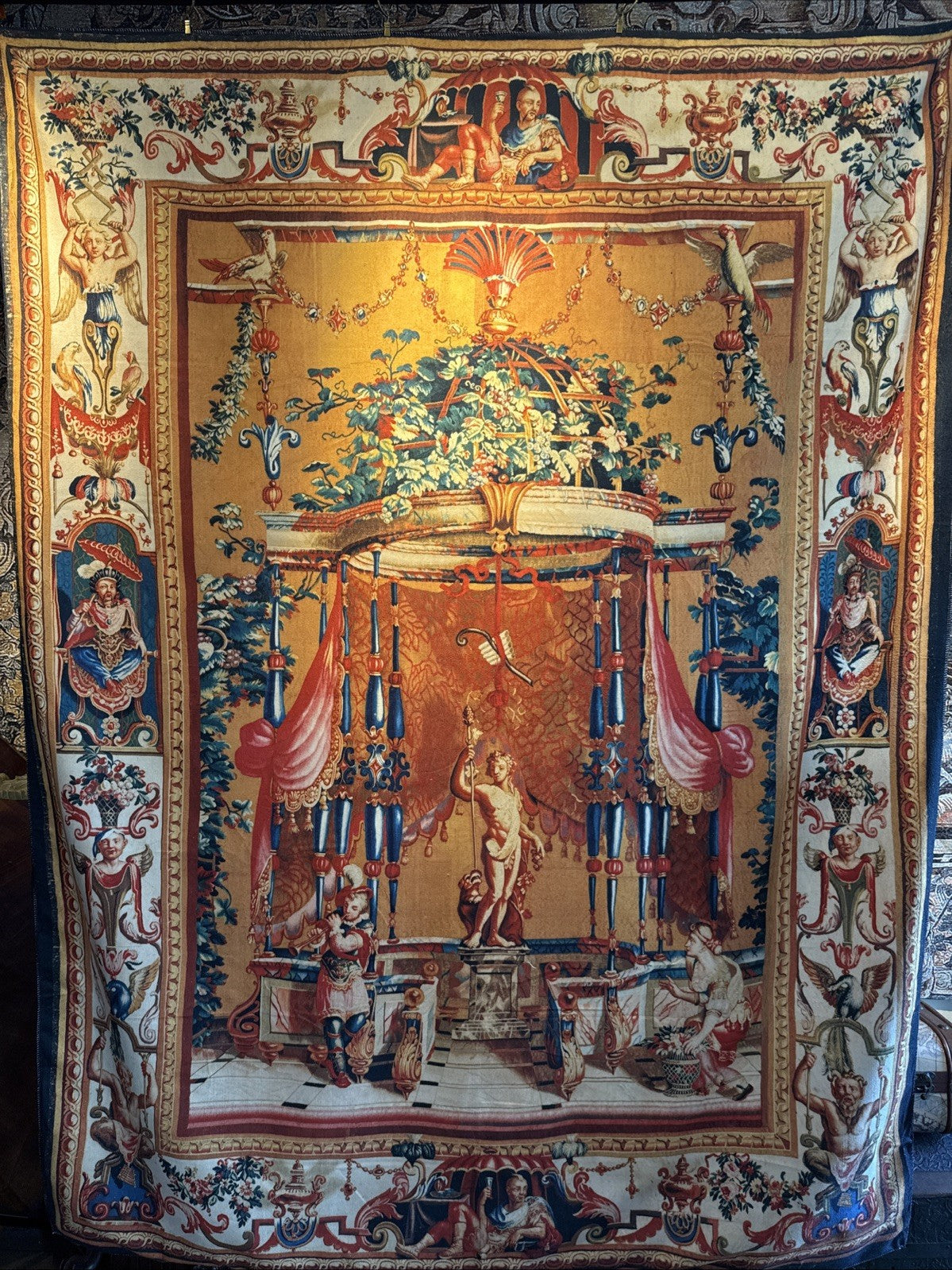 The Offering to Bacchus Tapestry Berain Grotesque RE859814