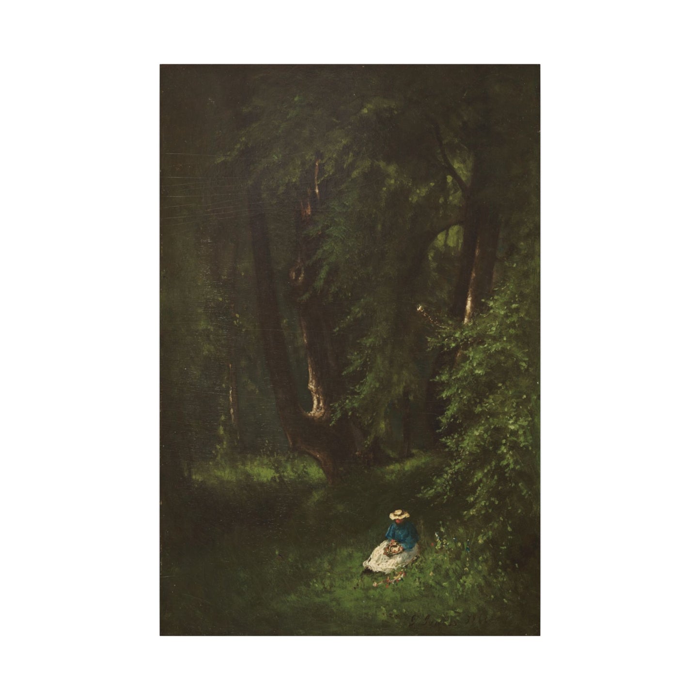 In the Woods (1866) by George Inness – Museum-Quality Stretched Canvas Wall Art Timeless American Landscape