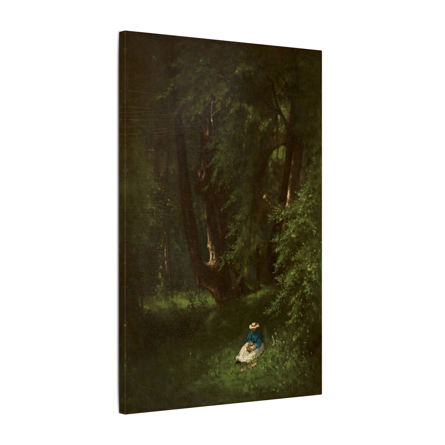 In the Woods (1866) by George Inness – Museum-Quality Stretched Canvas Wall Art Timeless American Landscape