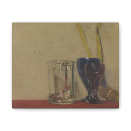 A Pair of Glasses. A World of Taste. Sir William Nicholson’s “Glasses” (ca. 1919), now exquisitely rendered on stretched canvas by Romantic English