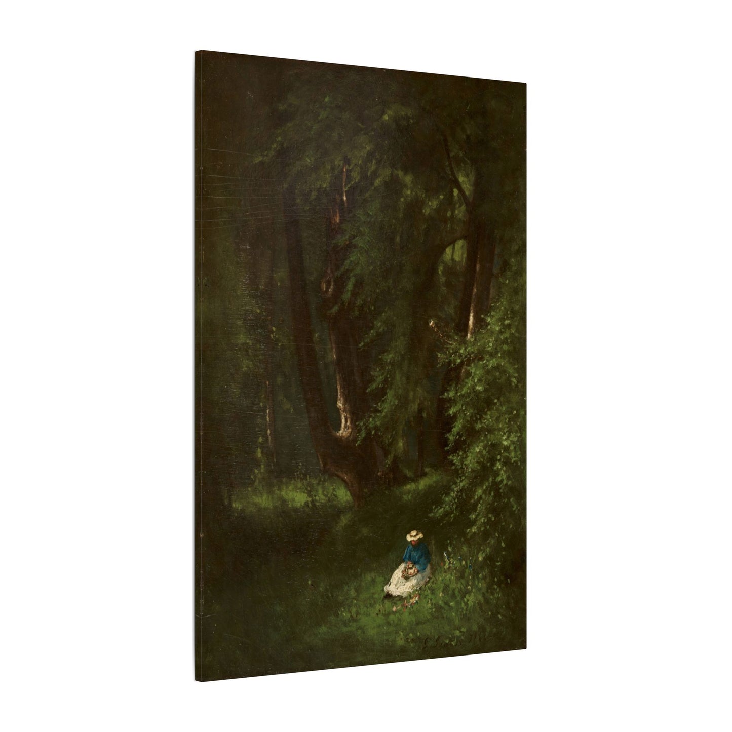 In the Woods (1866) by George Inness – Museum-Quality Stretched Canvas Wall Art Timeless American Landscape