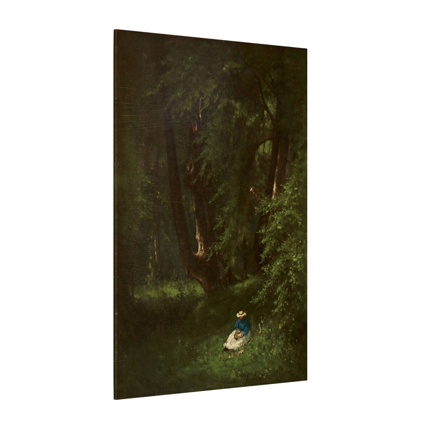 In the Woods (1866) by George Inness – Museum-Quality Stretched Canvas Wall Art Timeless American Landscape
