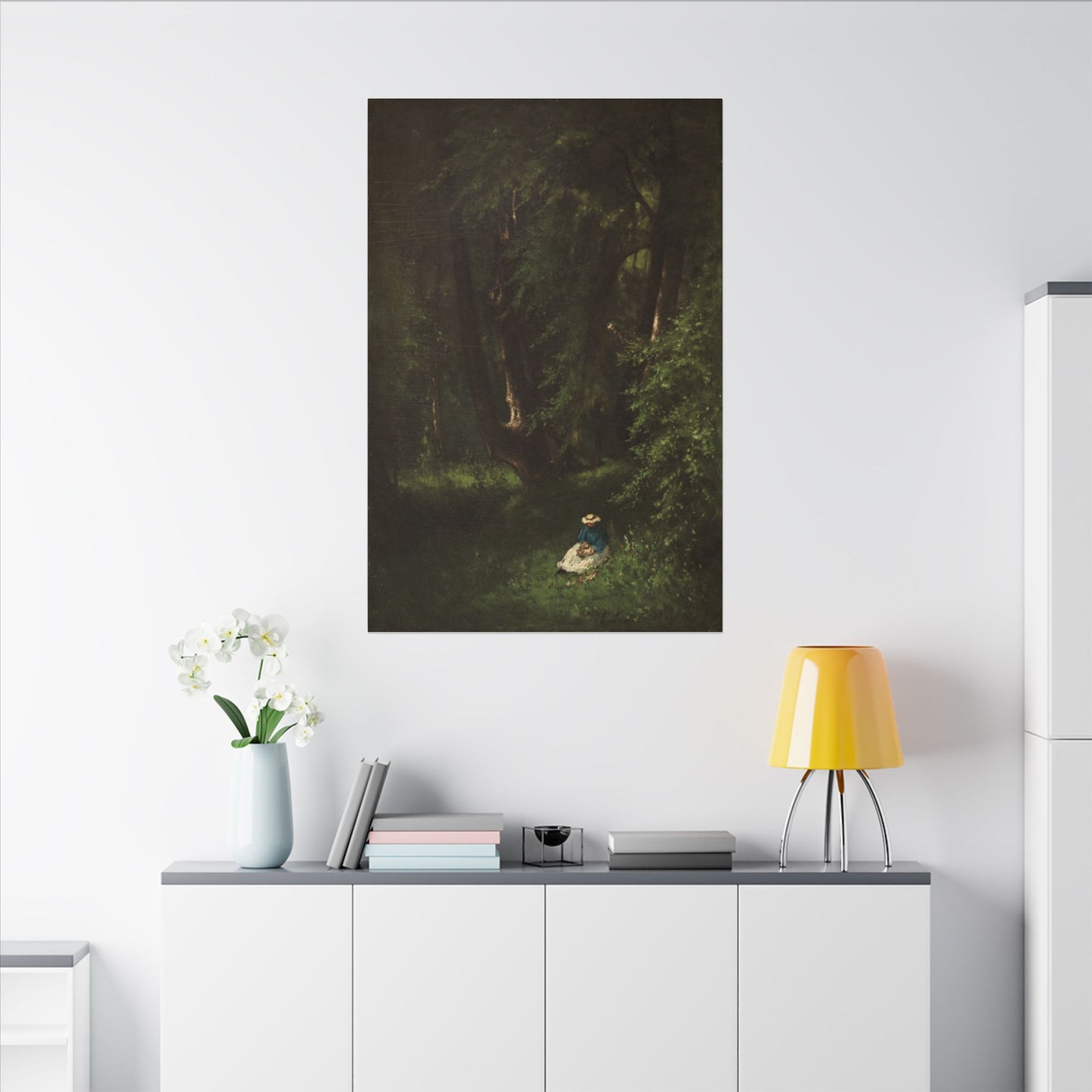 In the Woods (1866) by George Inness – Museum-Quality Stretched Canvas Wall Art Timeless American Landscape