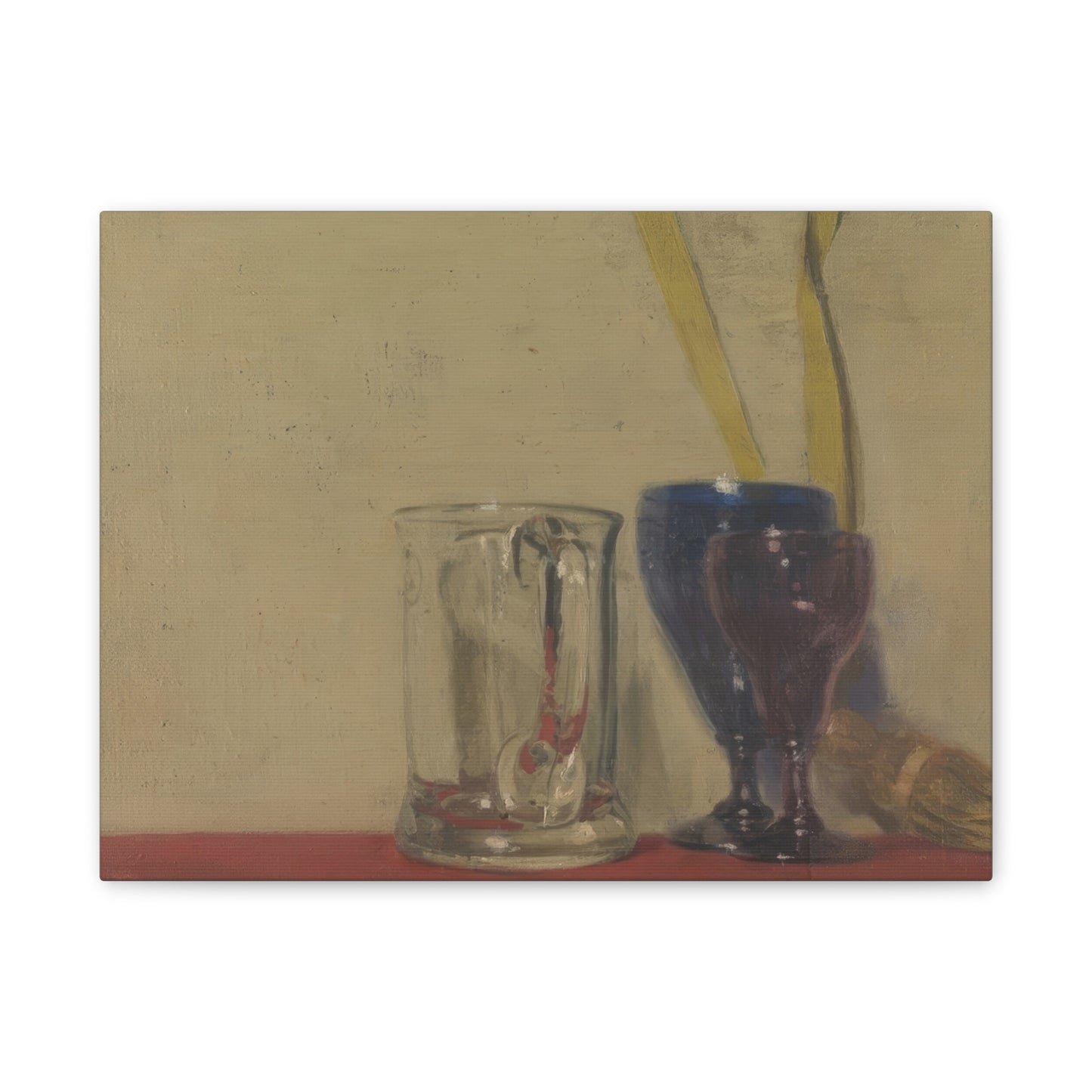 A Pair of Glasses. A World of Taste. Sir William Nicholson’s “Glasses” (ca. 1919), now exquisitely rendered on stretched canvas by Romantic English
