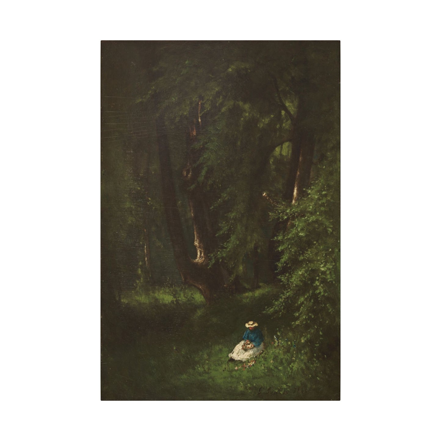 In the Woods (1866) by George Inness – Museum-Quality Stretched Canvas Wall Art Timeless American Landscape