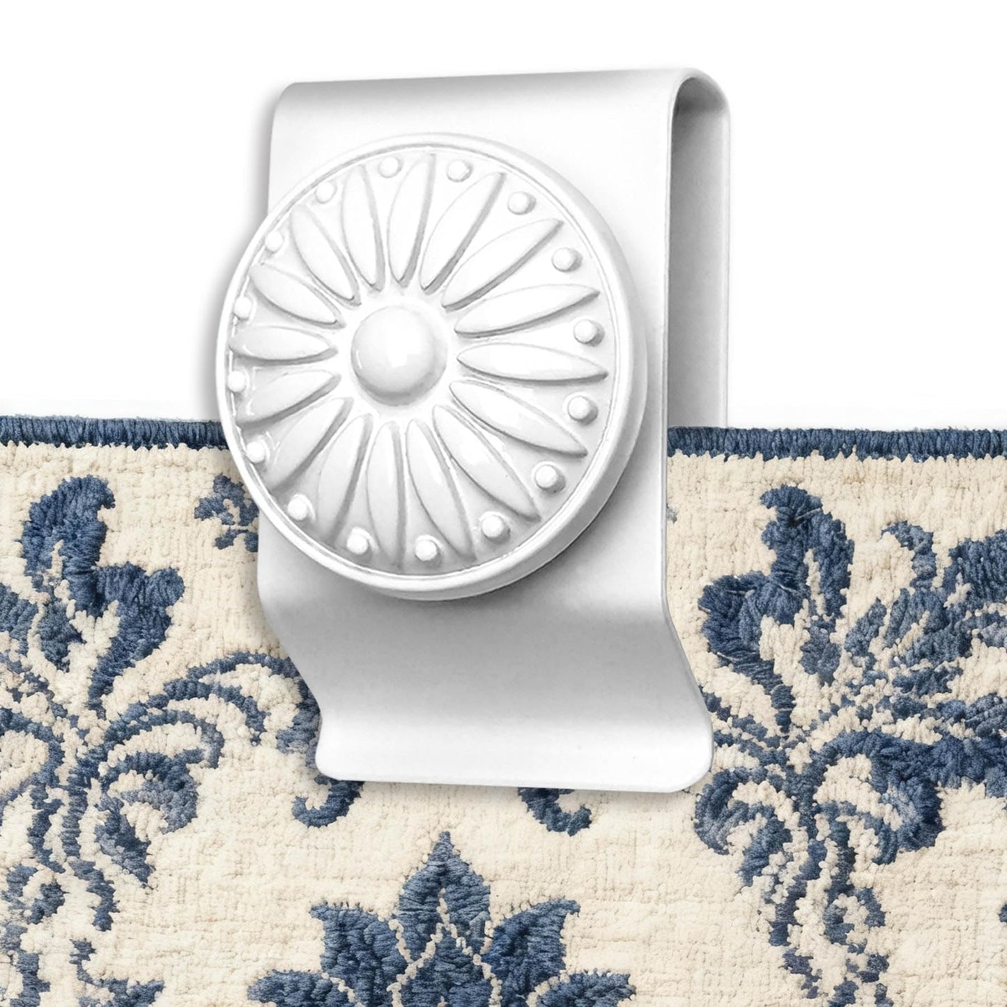 Tapestry Wall Hanging Clamps 4PCS 1.2x2.0 Textile Art Decoration Hangers Metal Clips for Hanging Rugs Carpet Display (Antique)
