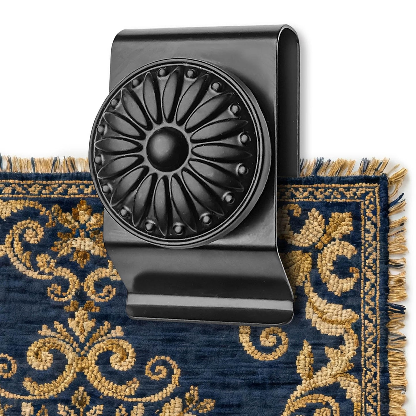 Tapestry Wall Hanging Clamps 4PCS 1.2x2.0 Textile Art Decoration Hangers Metal Clips for Hanging Rugs Carpet Display (Antique)
