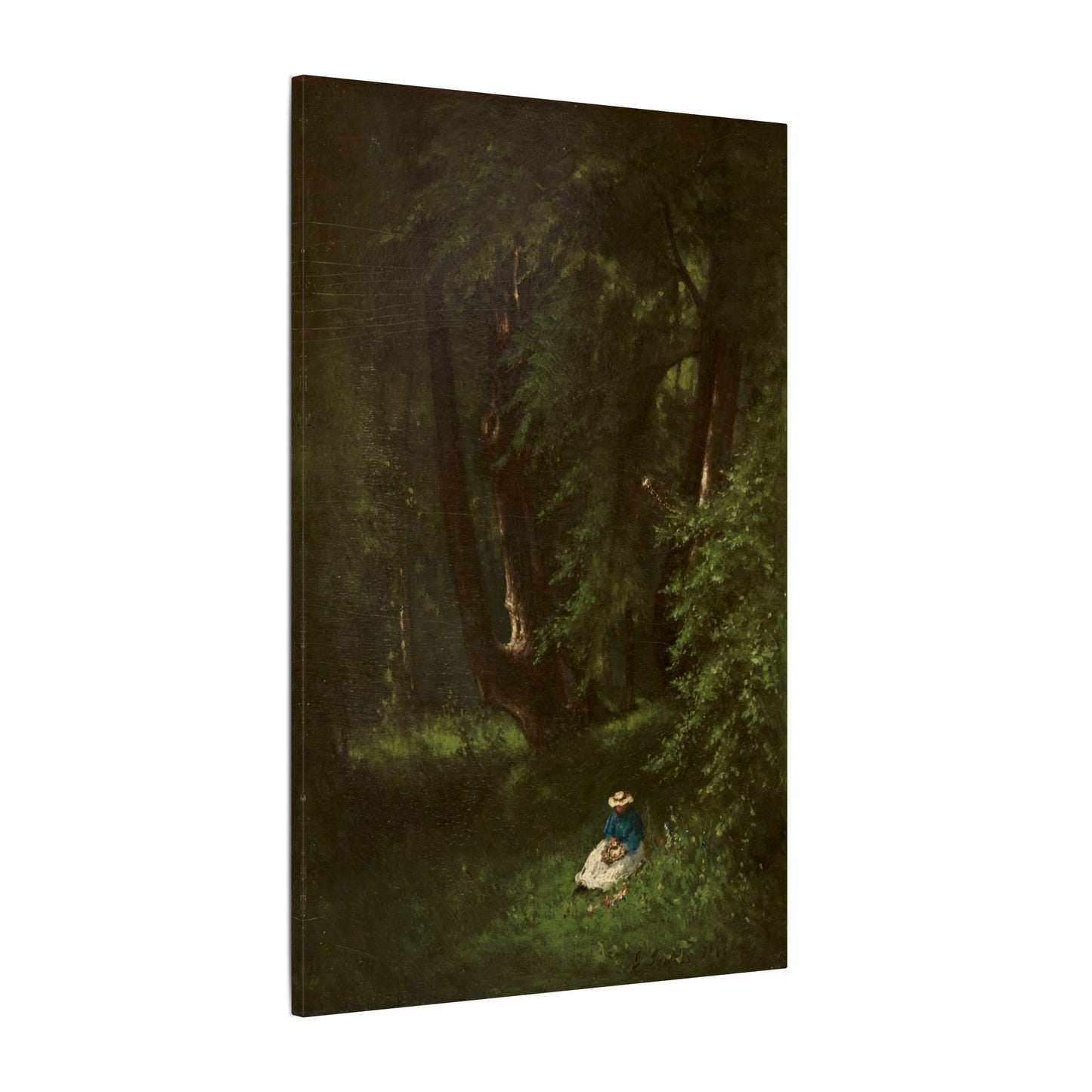 In the Woods (1866) by George Inness – Museum-Quality Stretched Canvas Wall Art Timeless American Landscape