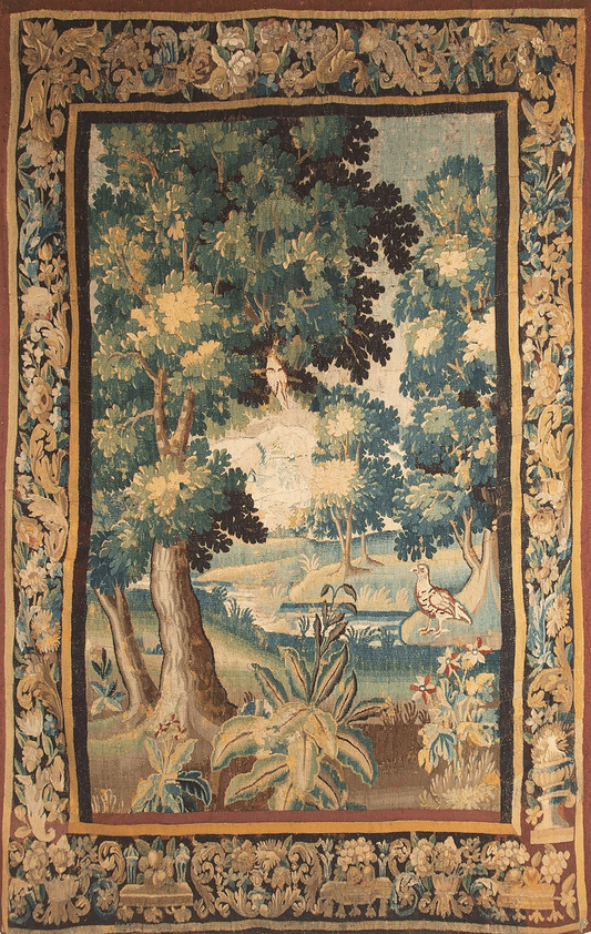The Verdant Hush: A Woodland Reverie in Aristocratic Tapestry Form RE786429