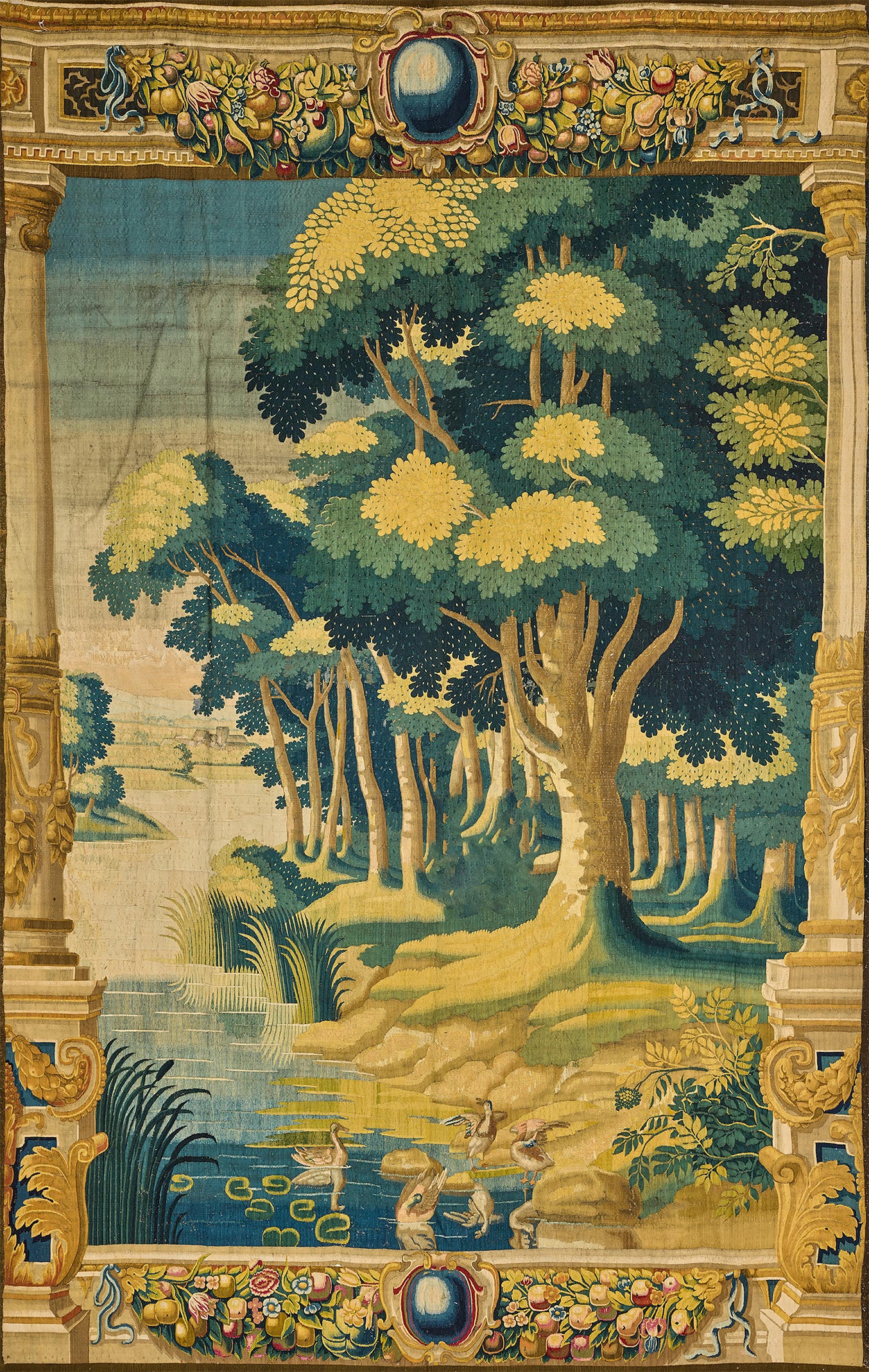 The Golden Canopy: A Verdure Reverie of Light, Water, and Noble Stillness RE423907