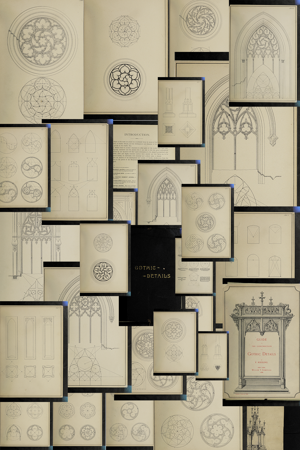 The Architect’s Gothic Treasury: how gothic cathedrals were truly designed: the original F. Roseling 1888 construction manual