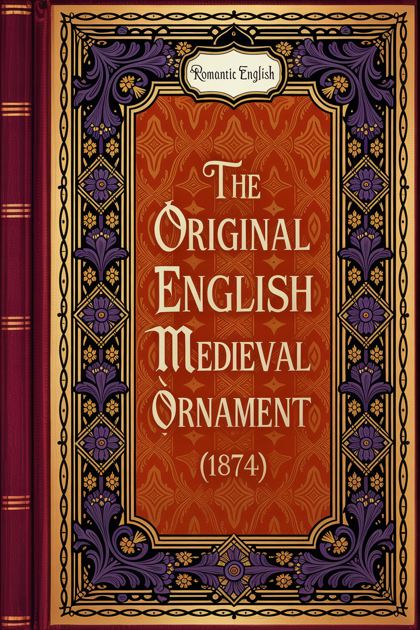 Book cover of 'The Original English Medieval Ornament' with decorative border and text.