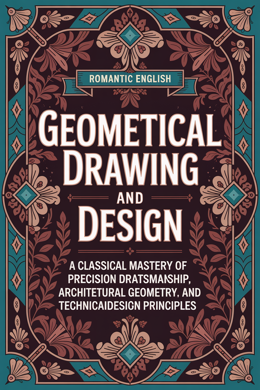 Book cover of 'Geometrical Drawing and Design' with decorative border and text.