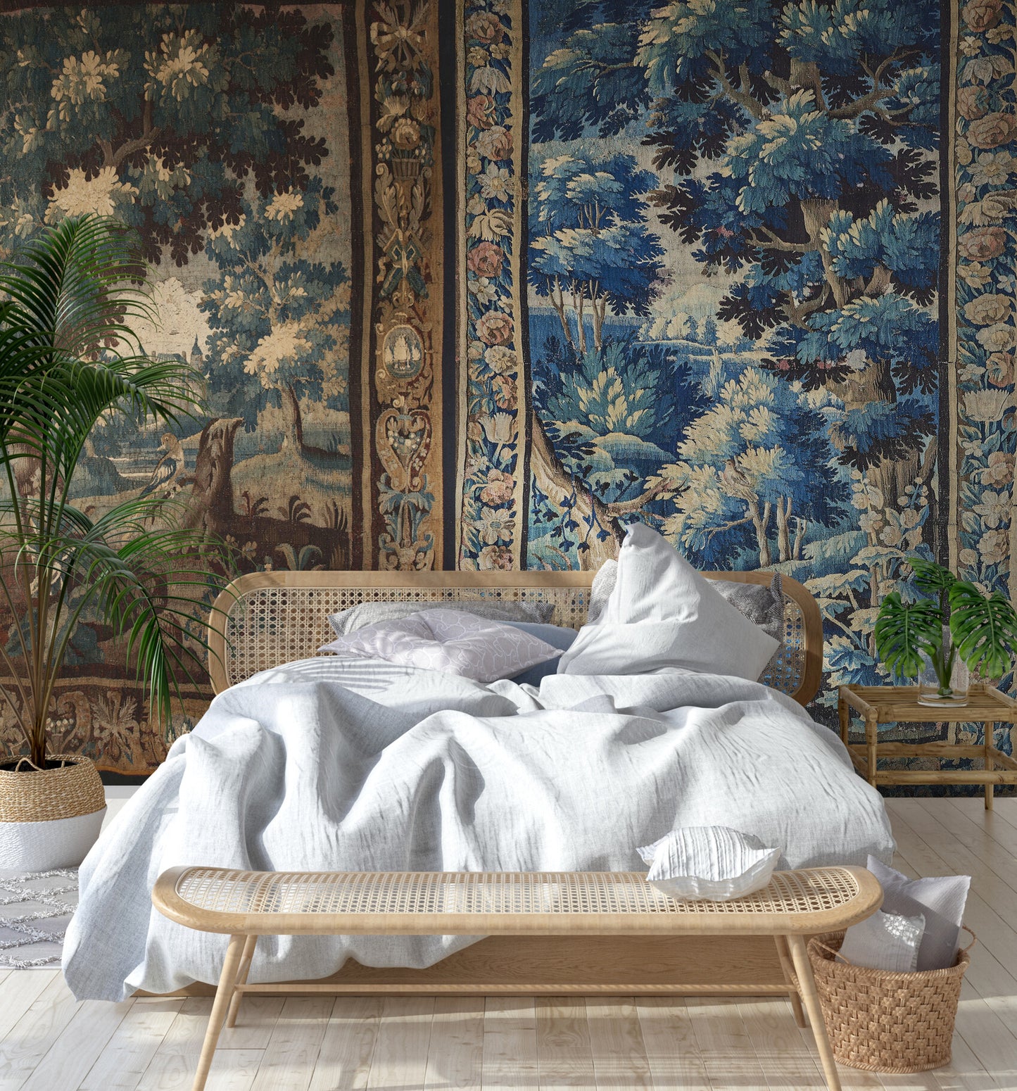 Beautiful Ultra Authentic Signature Impressive Verdure Tapestry Reproduction RE622305