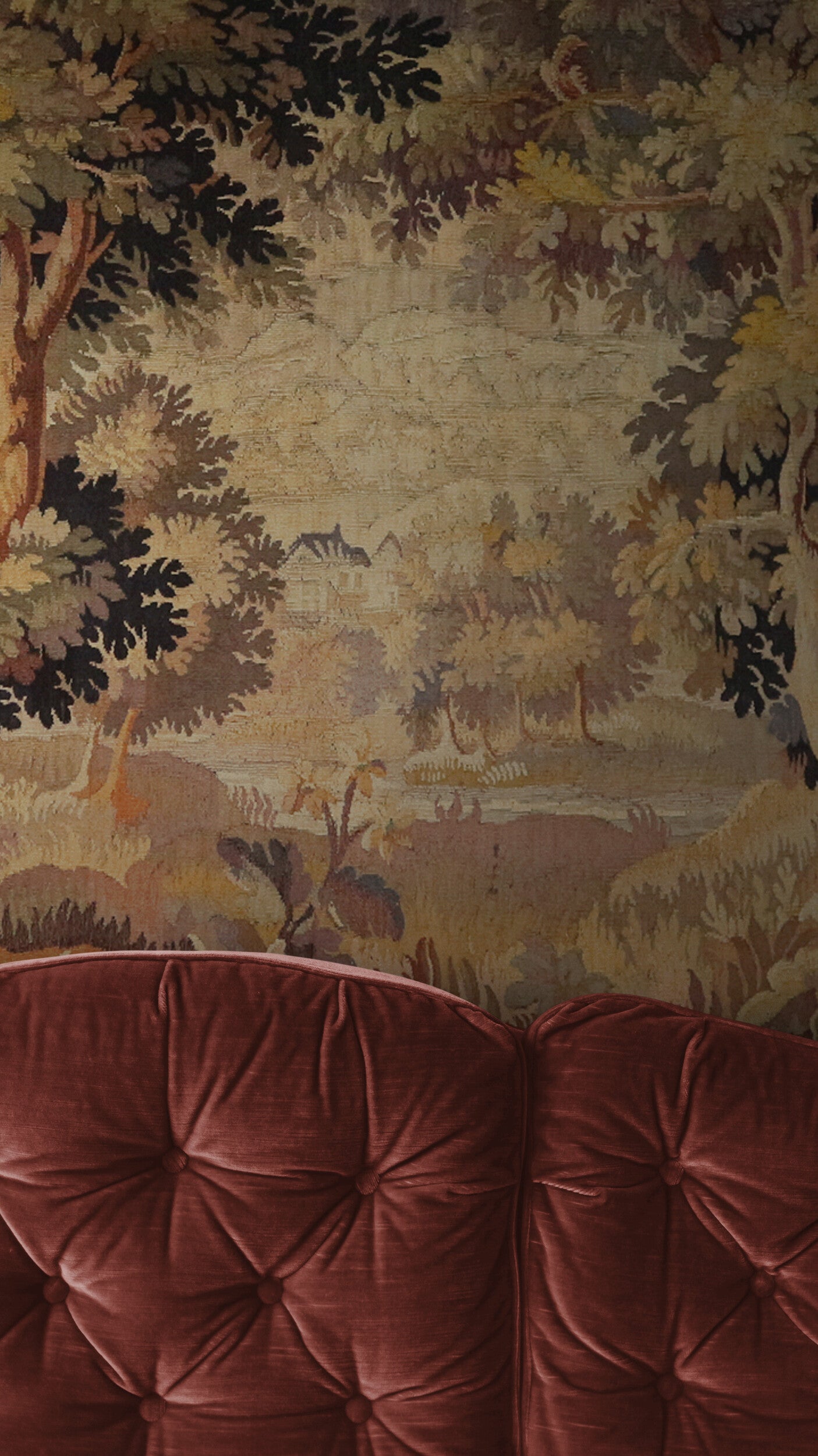 The Woodland Retreat: A 17th Century Flemish Tapestry of Pastoral Tranquility RE966616