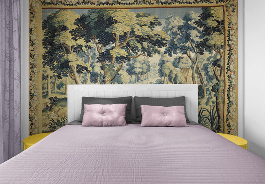 Superb 17th Century French Verdure Extraordinary Woven Tapestry and Textured Fabric Print Option RE117847