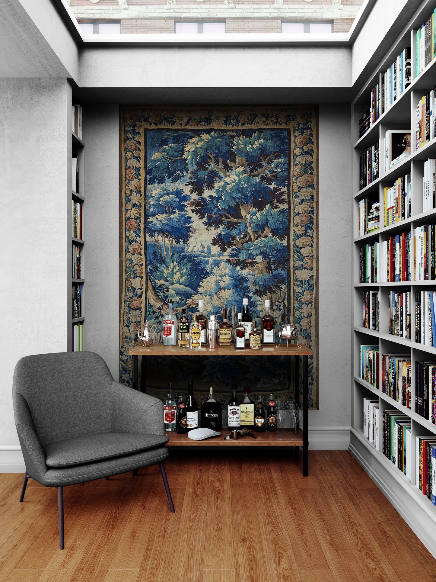 Beautiful Ultra Authentic Signature Impressive Verdure Tapestry Reproduction RE622305