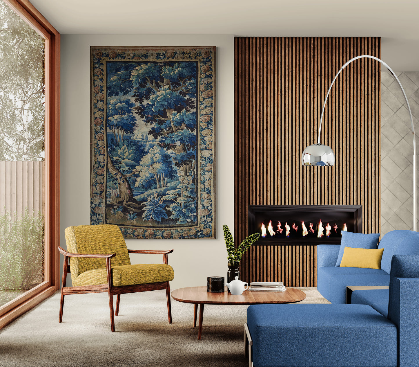 Beautiful Ultra Authentic Signature Impressive Verdure Tapestry Reproduction RE622305