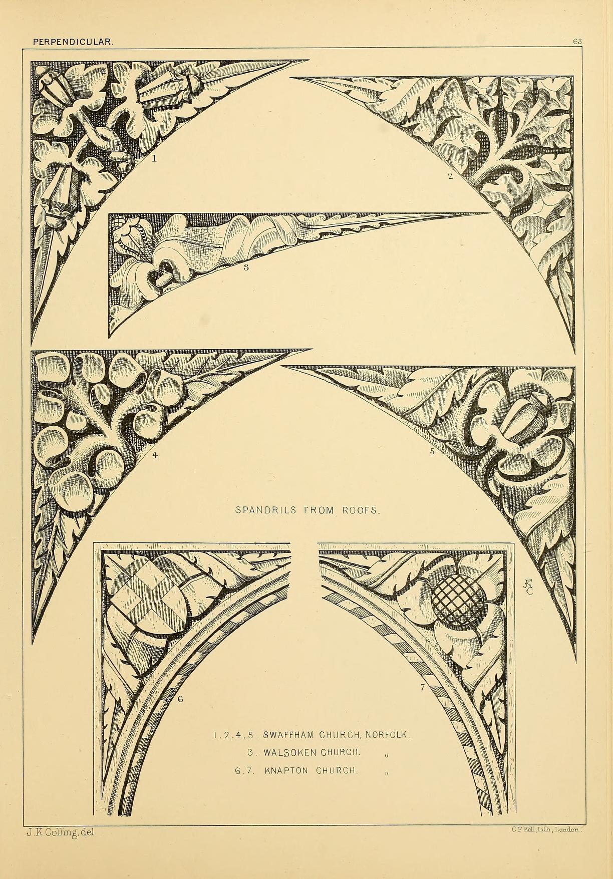 The Original English Medieval Foliage Designs (1874 Gothic Ornament Book)