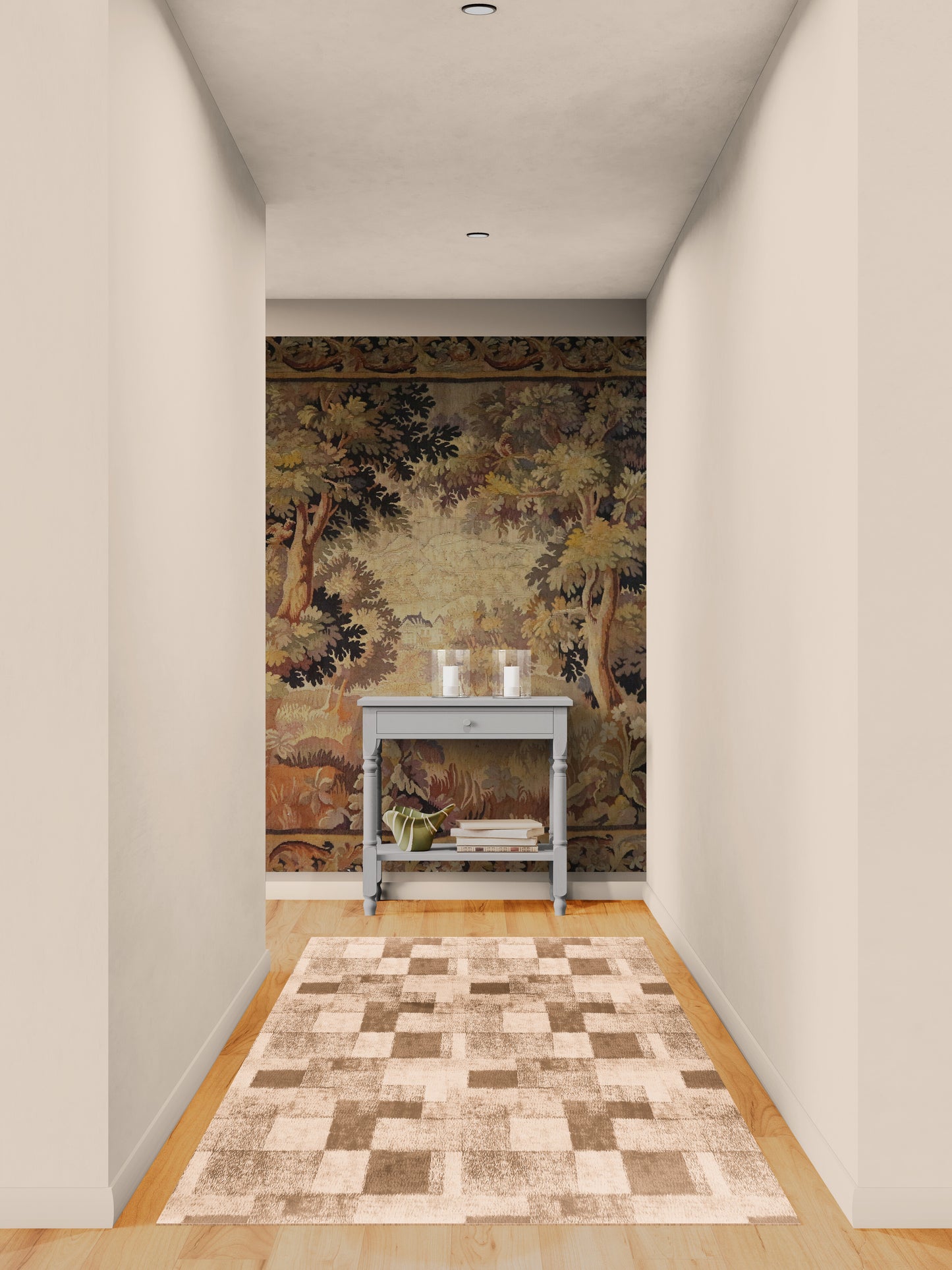 The Woodland Retreat: A 17th Century Flemish Tapestry of Pastoral Tranquility RE966616