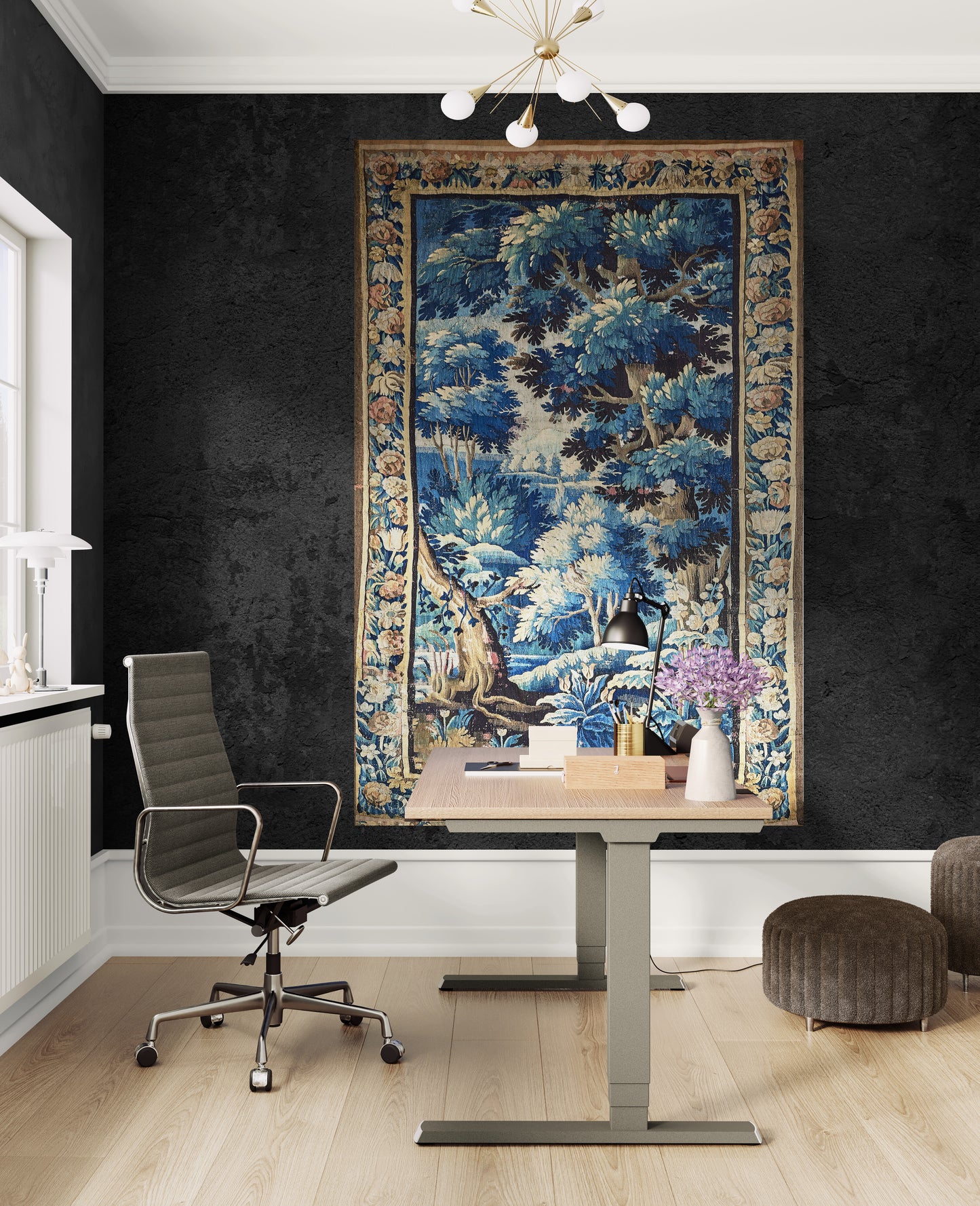 Beautiful Ultra Authentic Signature Impressive Verdure Tapestry Reproduction RE622305