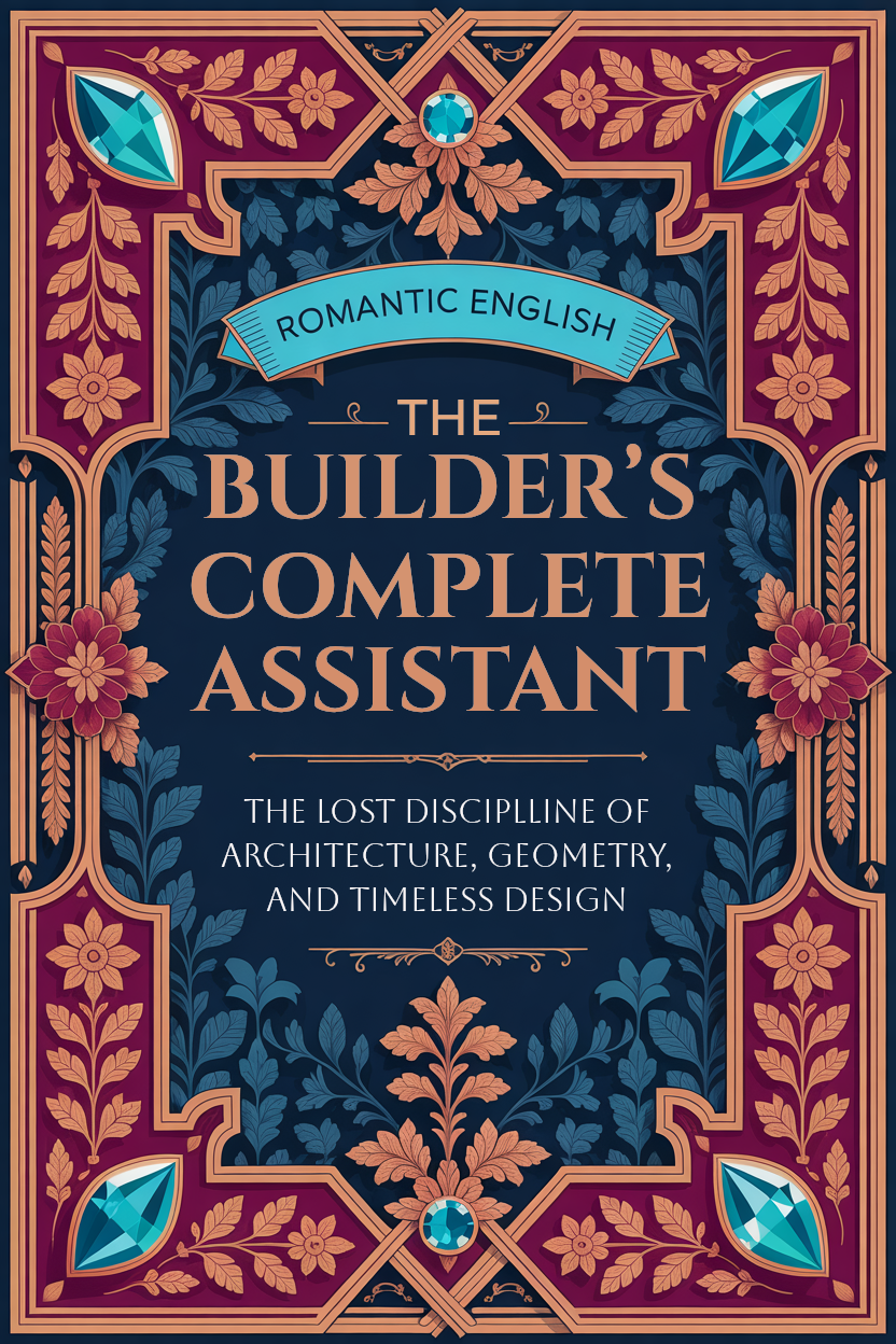 Book cover of 'The Builder's Complete Assistant' with decorative border and text.