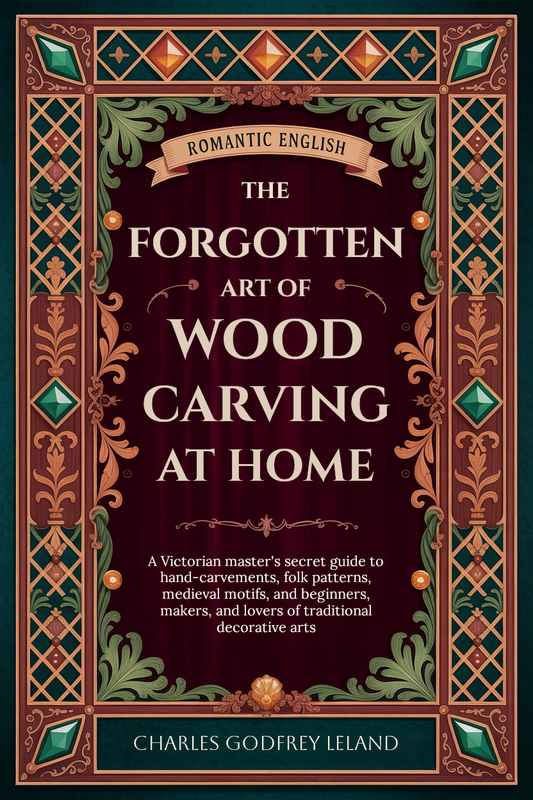 The Forgotten Art of Wood Carving at Home A Victorian Master’s Secret Guide to Hand-Carved Ornaments, Folk Patterns, Medieval Motifs, and Old-World Craftsmanship for Beginners, Collectors, Makers, and Lovers of Traditional Decorative Arts
