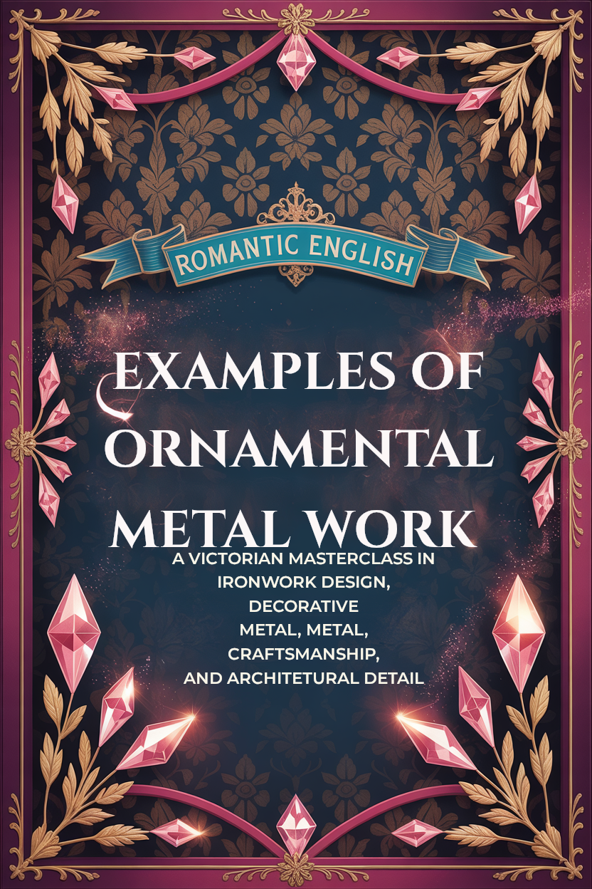 Examples of Ornamental Metal Work: A Victorian Masterclass in Ironwork Design, Decorative Metal Craftsmanship, and Architectural Detail