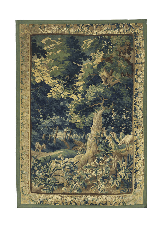 The Verdant Majesty: A Late 17th-Century French Verdure Tapestry RE5256243